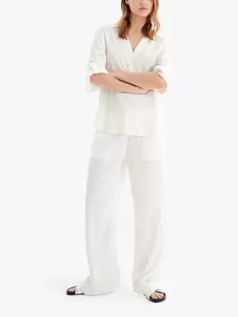 Блузка InWear Briza из смесового льна, чистый белый