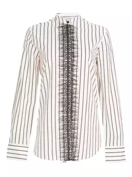 Блузка Isabell в полоску Silvia Tcherassi, черный