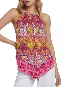 Блузка Ivy с узором пейсли и шарфом Robert Graham, цвет Multi