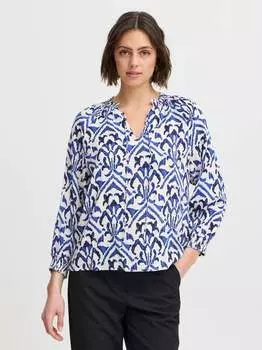 Блузка иксамсина Ichi, синий