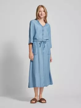 Блузка из денима Christian Berg Woman, светло-голубой