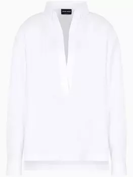 Блузка из хлопка Giorgio Armani, белый