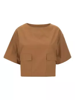 Блузка из хлопка kaos, коричневый