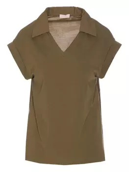 Блузка из хлопка LIU JO, зеленый