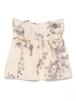 Блузка из хлопка Zhoe & Tobiah, нейтральный