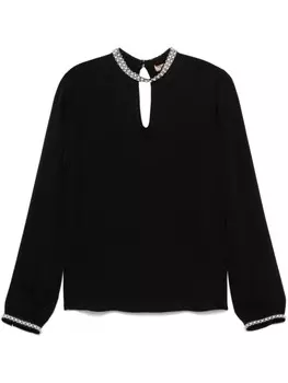 Блузка из крепа TWINSET, черный