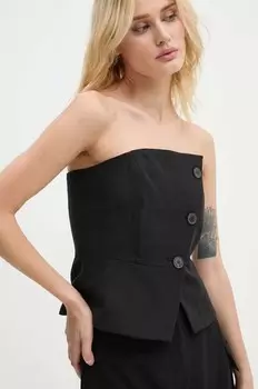 Блузка из льна Ba&Sh, черный