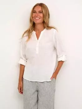 Блузка из льняной смеси milia KAFFE, цвет Chalk