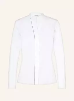 Блузка из микса материала с декоративными бусинами Peserico, белый