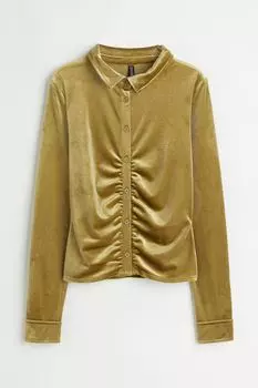 Блузка из мягкого джерси H&amp;M, золото