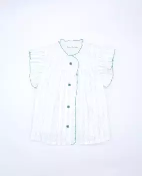 Блузка из органического хлопка с принтом для девочек Fina Ejerique, зеленый