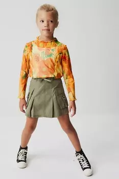 Блузка из сетки с длинными рукавами APOH Next, желтый