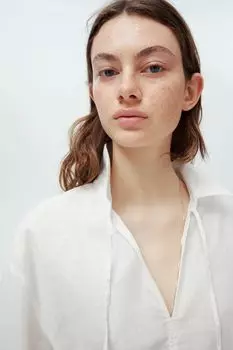 Блузка из смеси льна H&M, белый
