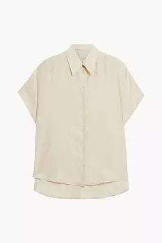Блузка из стираного шелка STELLA MCCARTNEY, кремовый