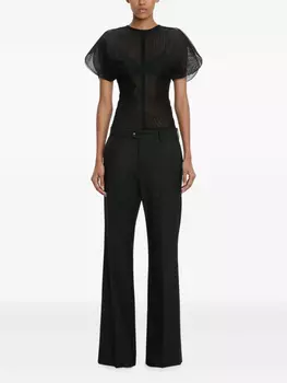 Блузка из тюля Victoria Beckham, черный