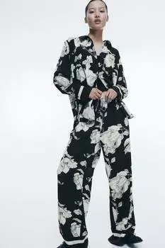 Блузка из твила H&M, черный