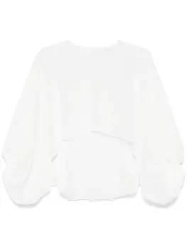 Блузка из жоржета Patrizia Pepe, белый