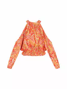 Блузка IZIA, цвет orange multicolor