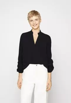 Блузка JDY JDYDIVYA V NECK PINTUCK, черный