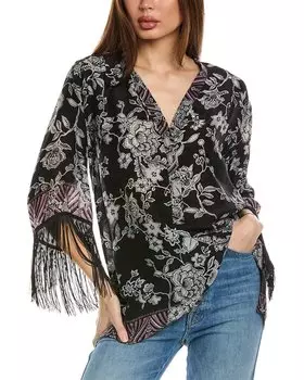 Блузка Johnny Was Plus Edina с бахромой, цвет multi