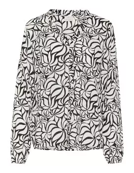 Блузка Kaffe Blouse Ellen, черный/белый