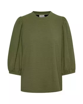 Блузка Kaffe Blouse Janna, оливковый