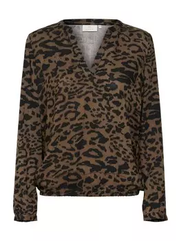 Блузка Kaffe Blouse KAditte, коричневый