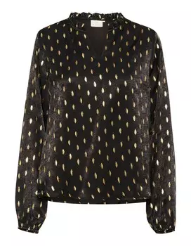 Блузка Kaffe Blouse Sofie, черный