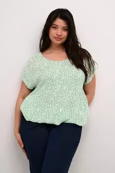 Блузка KAFFE CURVE Ami, мятный