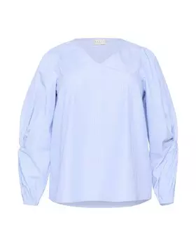 Блузка KAFFE CURVE Blouse Emmi, небесно-синий