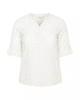 Блузка KAFFE CURVE Blouse Solo, белый