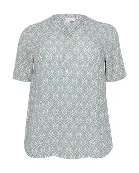 Блузка KAFFE CURVE Calvina, светло-синий