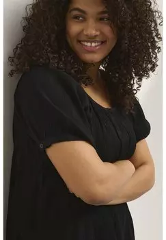 Блузка Kaffe Curve, черный