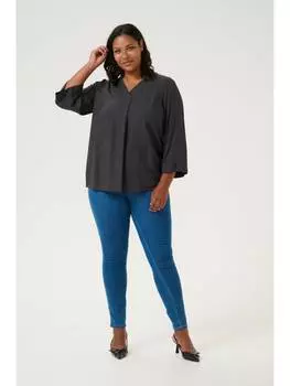 Блузка KAFFE curve, цвет black oyster