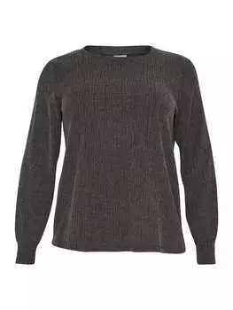 Блузка KAFFE curve, цвет dark grey melange