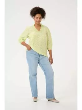 Блузка KAFFE curve, цвет lettuce green