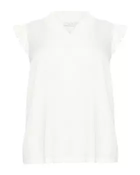 Блузка KAFFE CURVE Dahlie, белый