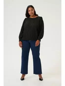 Блузка KAFFE curve, глубокий черный