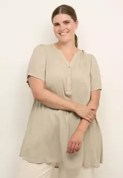 Блузка Kaffe Curve Kcami Puff, серый