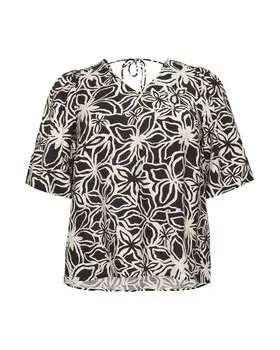 Блузка KAFFE CURVE KCHaliah, бежевый