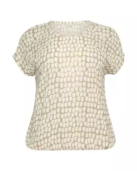 Блузка KAFFE CURVE Lokana, бежевый