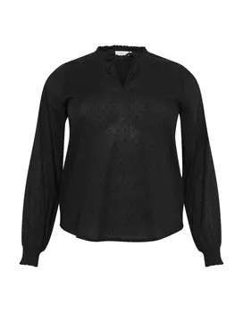 Блузка KAFFE CURVE Lynia, антрацит