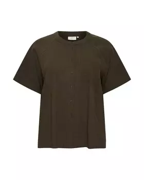 Блузка KAFFE CURVE Paula, хаки