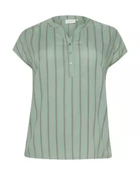 Блузка KAFFE CURVE Sida, зеленый