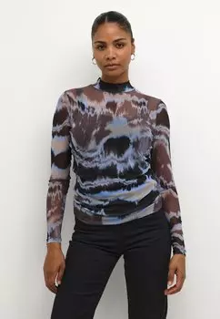 Блузка Kaffe JOHANNE LS, цвет java cornflower fade print