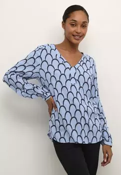 Блузка Kaffe Karina Amber, синий/черный