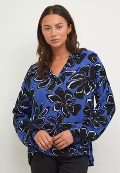 Блузка Kaffe Kasella, синий/черный