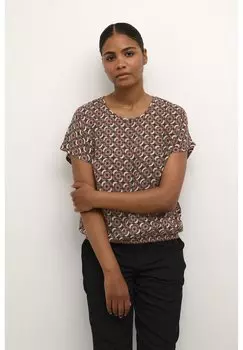 Блузка Kaffe Marta Stanley, ярко-розовый