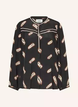 Блузка капелла ba&sh, черный/коричневый/светло-коричневый