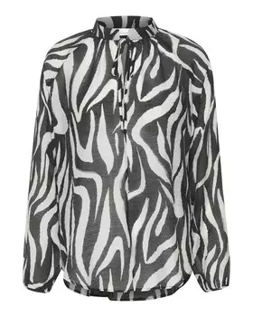 Блузка KAREN BY SIMONSEN Zora, черно-белый